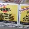 2 cases Pennzoil for breakin as recommended by Berg